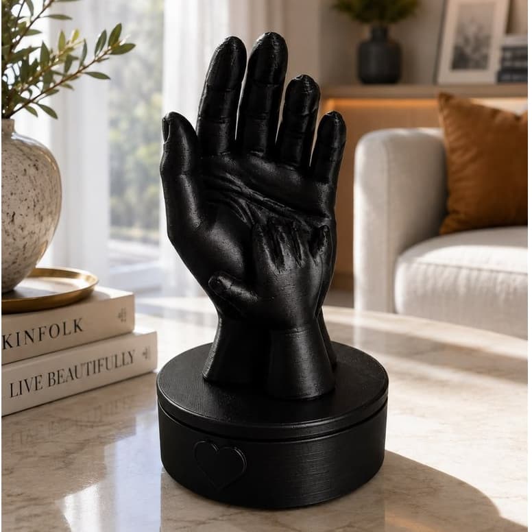 Presente para Pai Dia dos Pais | Escultura de Mãos Pai e Filhos | Decoração