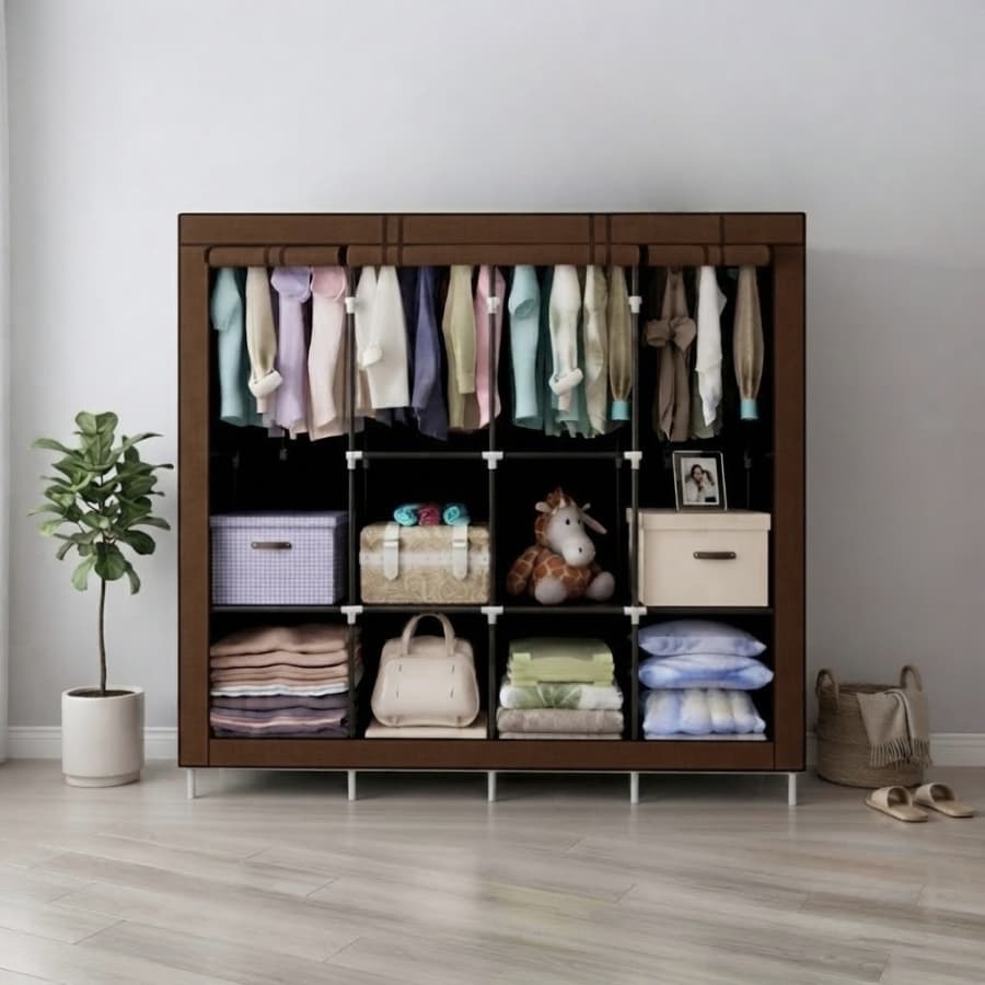 Guarda Roupa Dobrável Organizador De Roupas Armário Closet Dobrável Roupeiro Para Guardar Roupas Grande Fácil e Prático