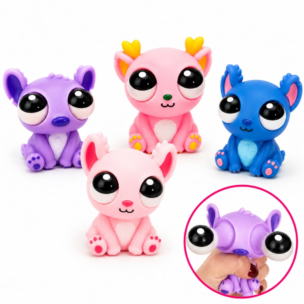 Brinquedo Dragão Stitch Antiestresse Apertar Olhos Saltando Divertido Sensorial Crianças e Adultos