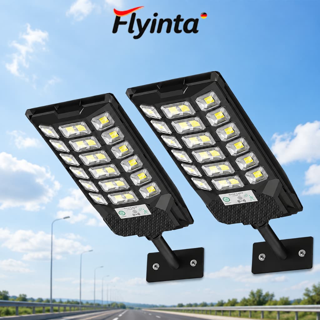 Flyinta 100X Luminária 120000W luz Solar LED Postes De Iluminação Extragrandes À Prova D'água IP66 Para Iso Externo
