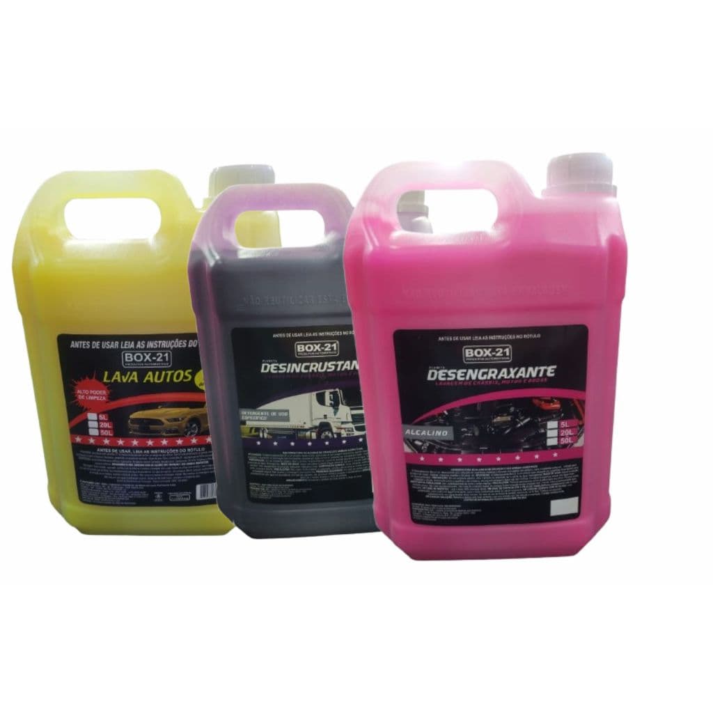 Kit Lava Rápido Solupan 5L + Intercap Baú + Shampoo Neutro 5L - Box 21