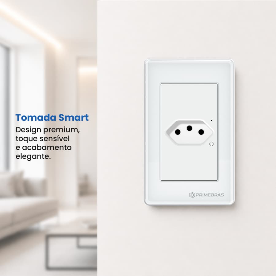 Tomada Inteligente Wi-fi Primebras 1 Canal TP1010B