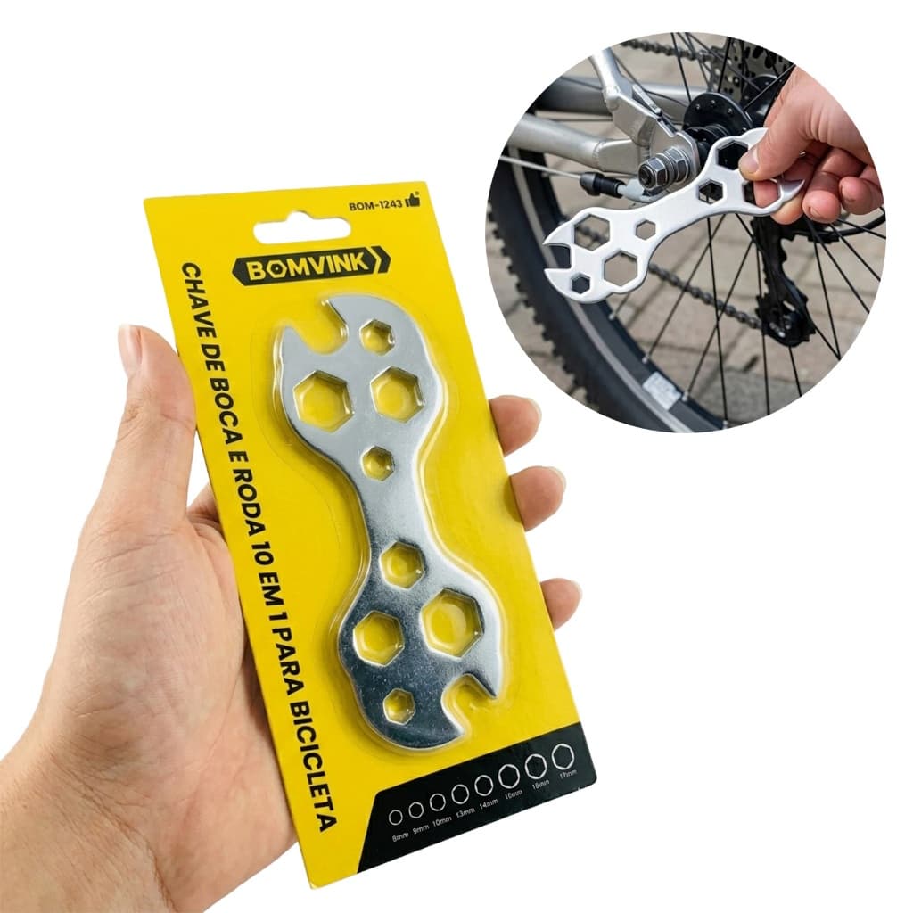 Chave 15 Bicicleta Multiuso 10 Em 1 Ferramentas Para Bike