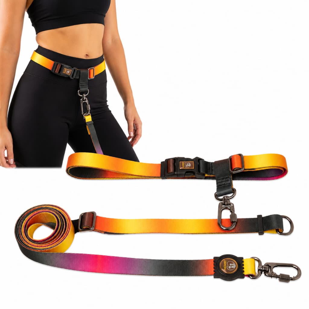 Kit Guia mãos livres Cinta Running Para correr caminhar trilha Cachorro