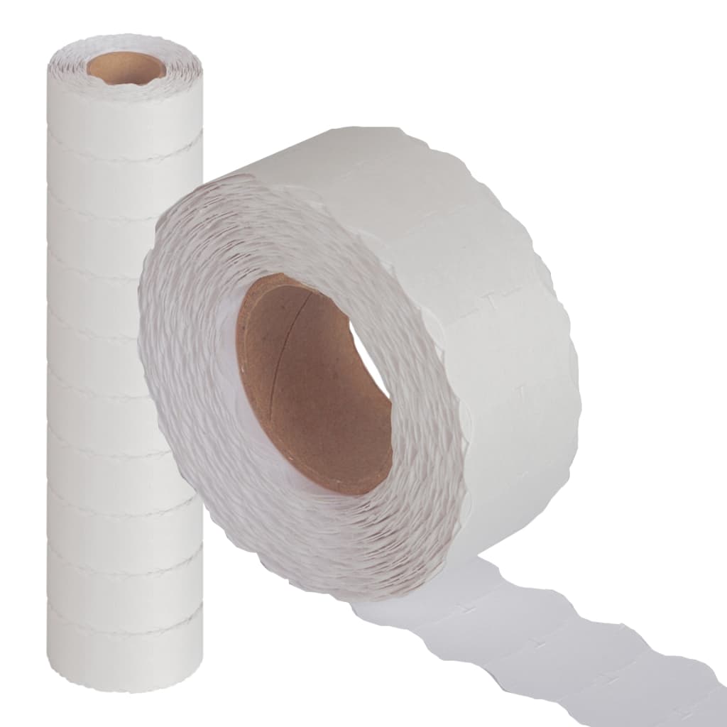 Etiqueta Adesiva Refil Metiq 7.22 22x12mm Ondulada - 10 Rolos (10.000 Etiquetas) Etiquetadora