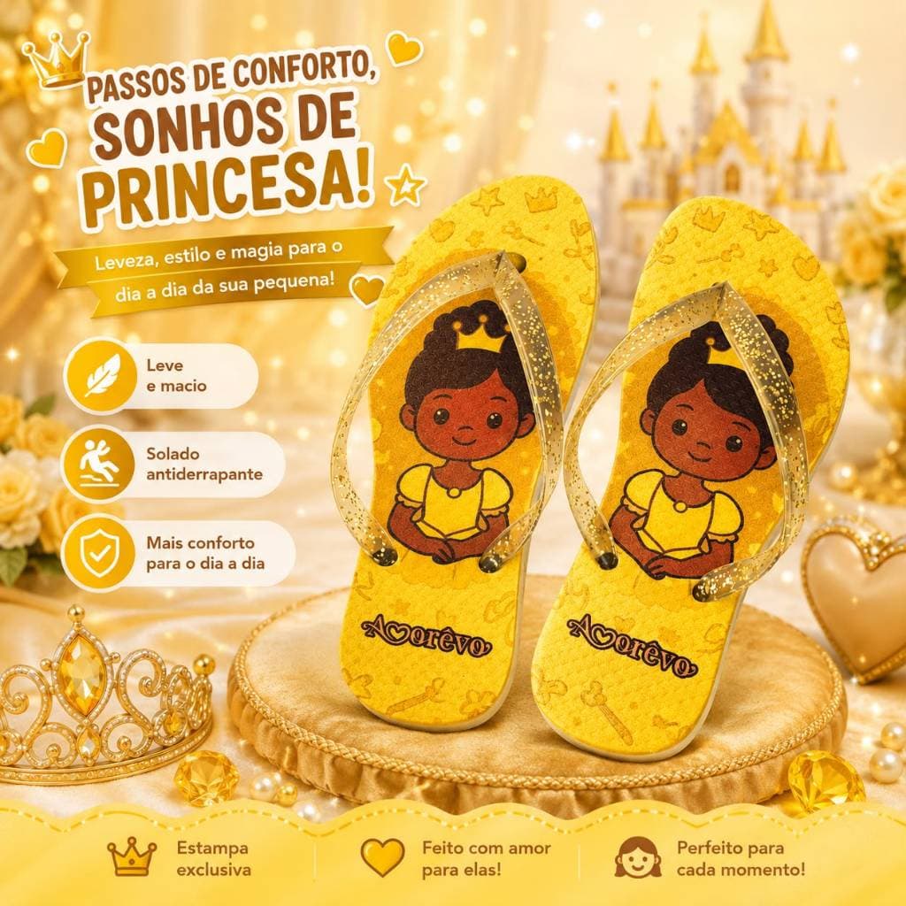 Chinelo Infantil Menina 25 ao 32 Macio Confortável Barata Promoção