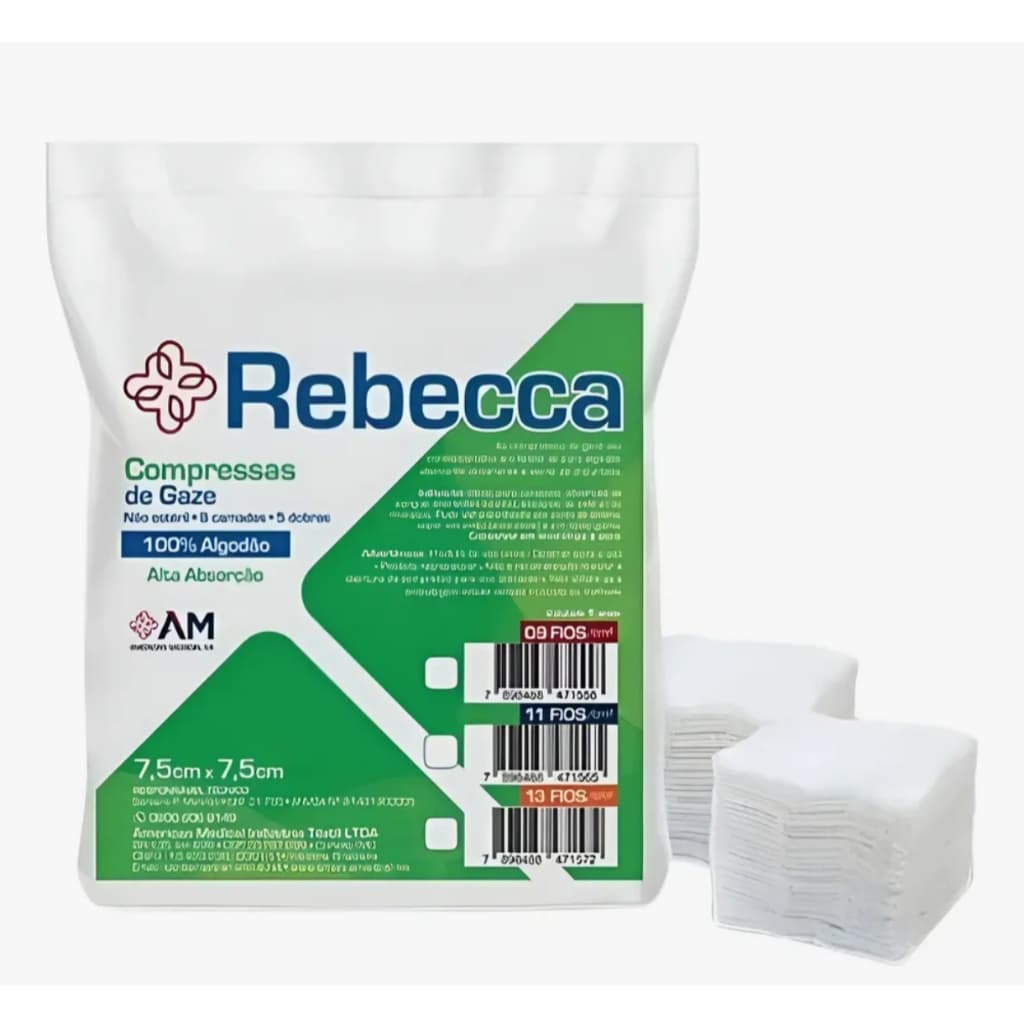 Compressa Gaze 9 Fios c/500 -  Hidrófila não estéril
