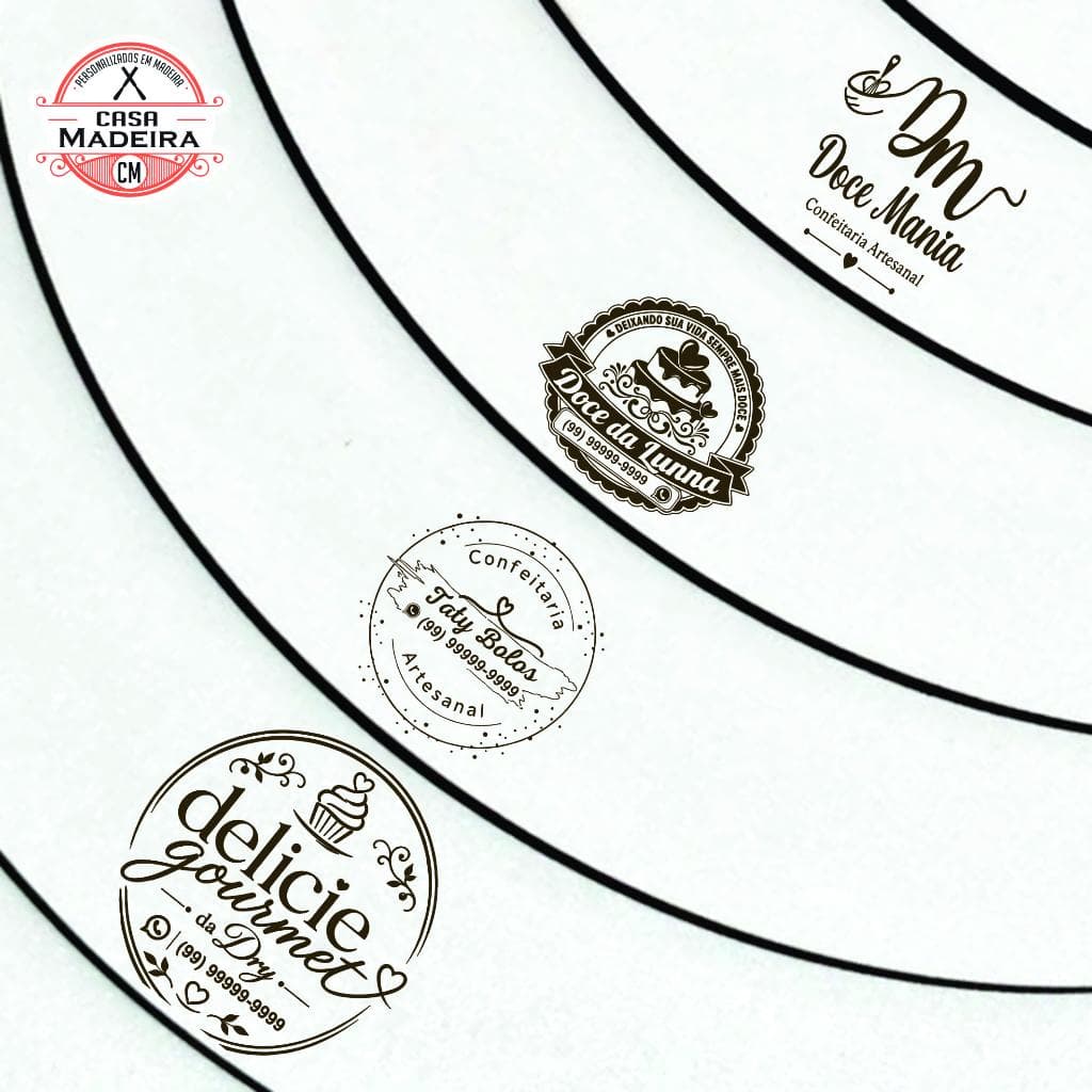 Cake Board variados Mdf 3mm personalizado