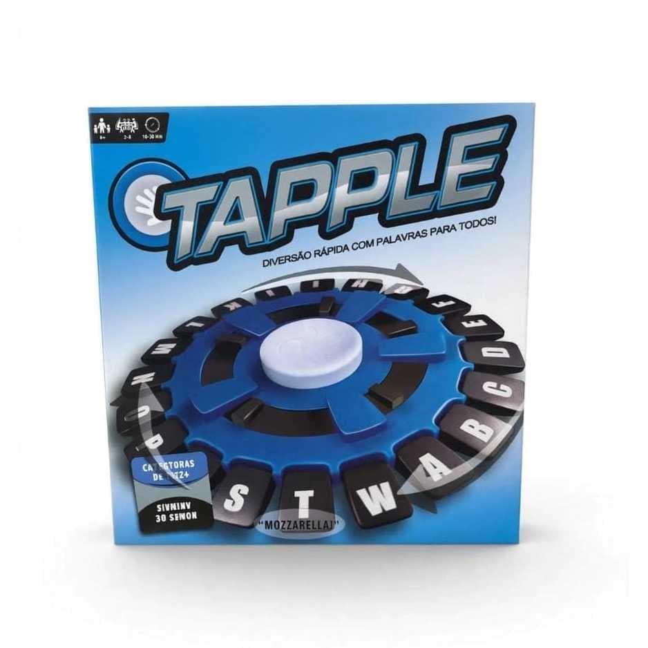 Jogo de Tabuleiro Educativo Tapple em Português Diversão com Palavras e Alfabeto Para Toda a Família