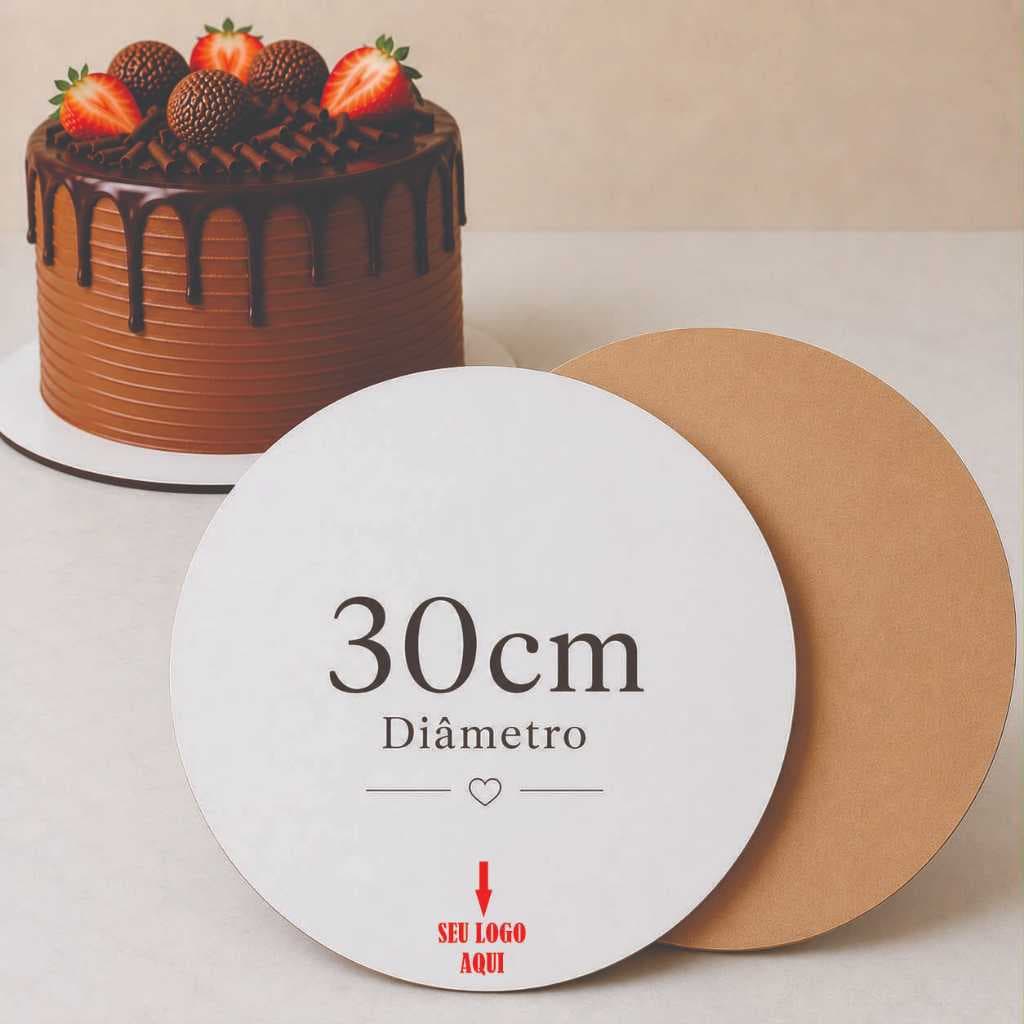 Kits Cake Board 30cm COM LOGO Tabuleiro Bolo Em Mdf 3mm 10/20/30 unidades Personalizado