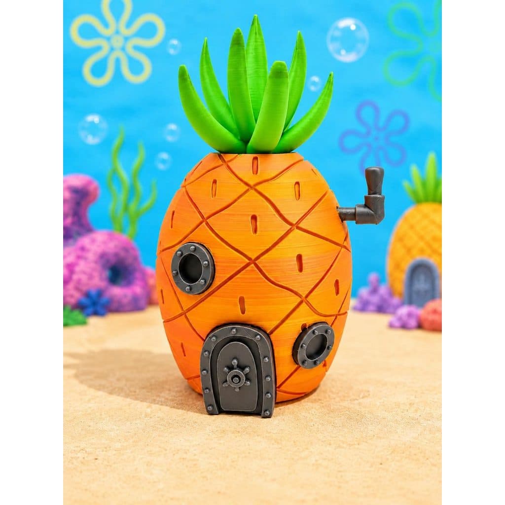 Cofrinho Casa Abacaxi 3D - Cofre Decorativo