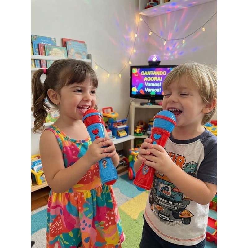 Microfone Músical Infantil Brinquedo Menino Menina Presente Criança