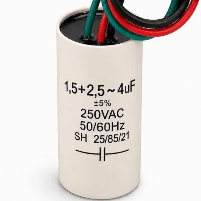 Capacitor Do Ventilador De Teto Ventisol 127v - 3 Fios 4uf