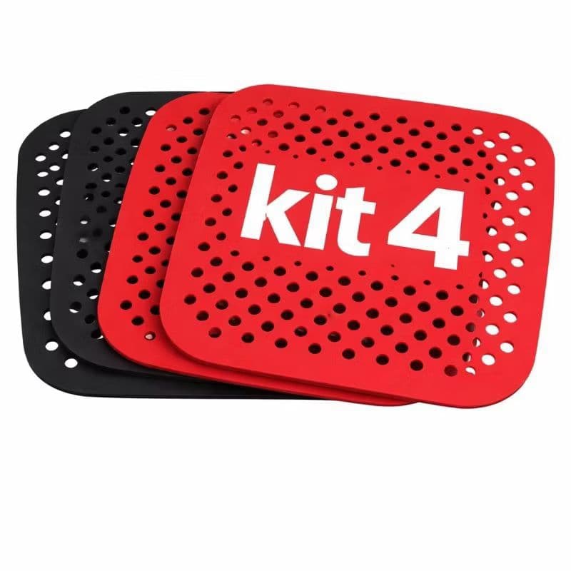 4 / Tapete de Silicone Perfurado para Air Fryer Antiaderente Reutilizável Antiderrapante Resistente ao Calor