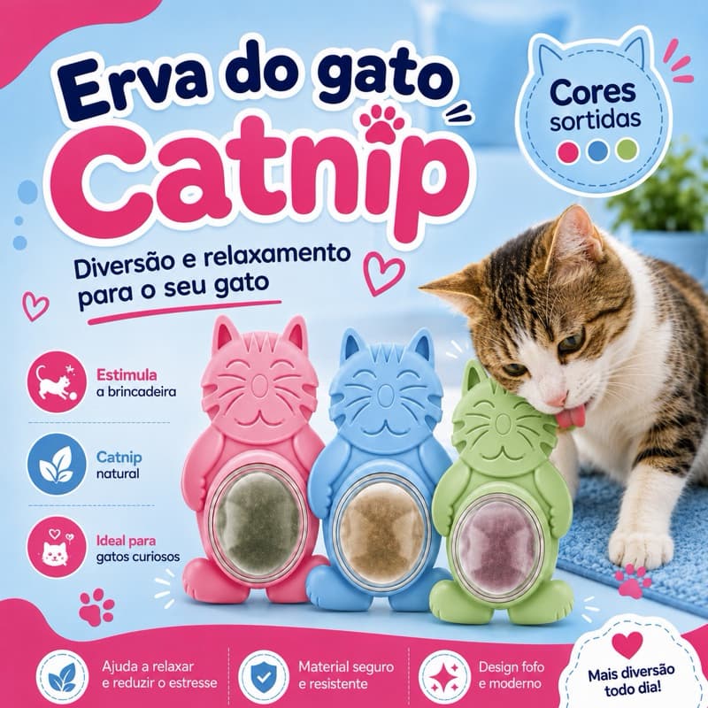 Brinquedo Para Gato Com Catnip Erva Gato Bola Antiestresse Corpinho do Gato