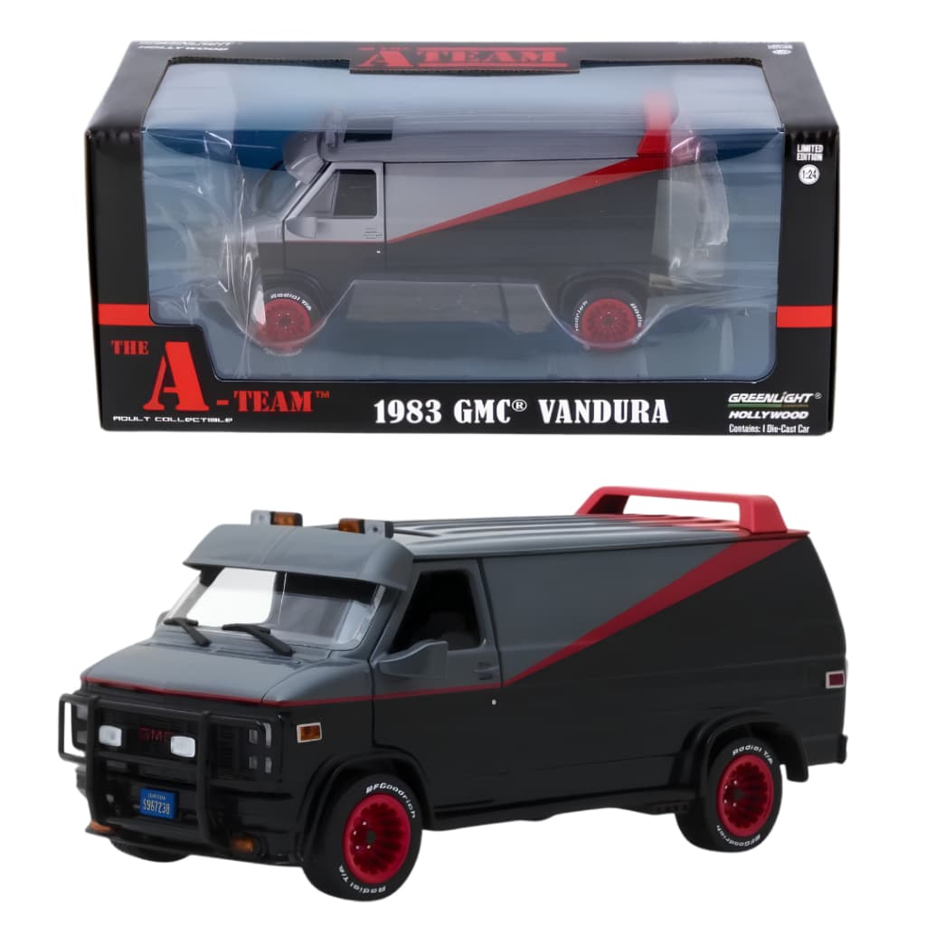 Greenlight 1983 GMC Vandura The A-Team Esquadrão Classe A - Miniatura 1/24