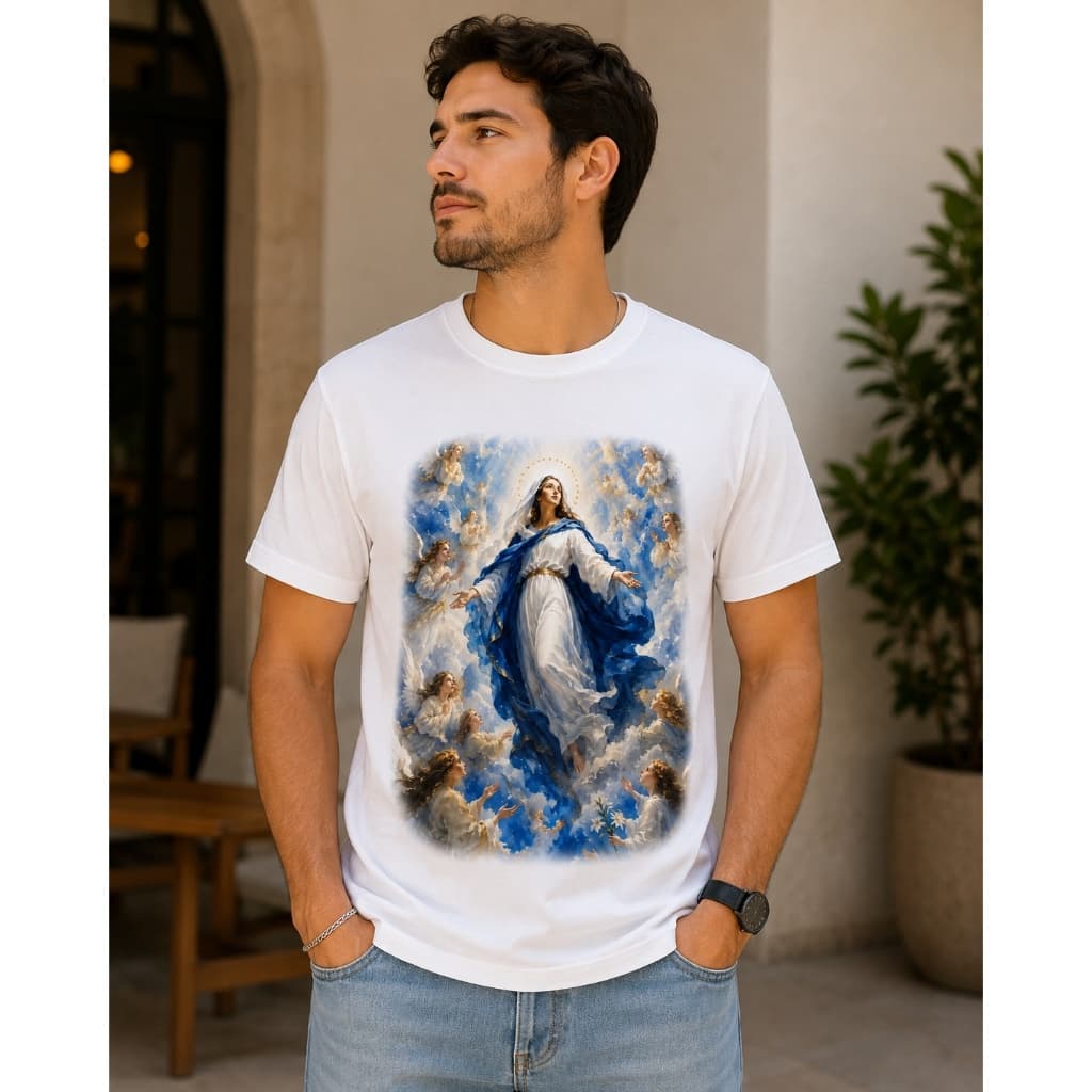 Camiseta Nossa Senhora / Virgem Maria🙌💕 unissex