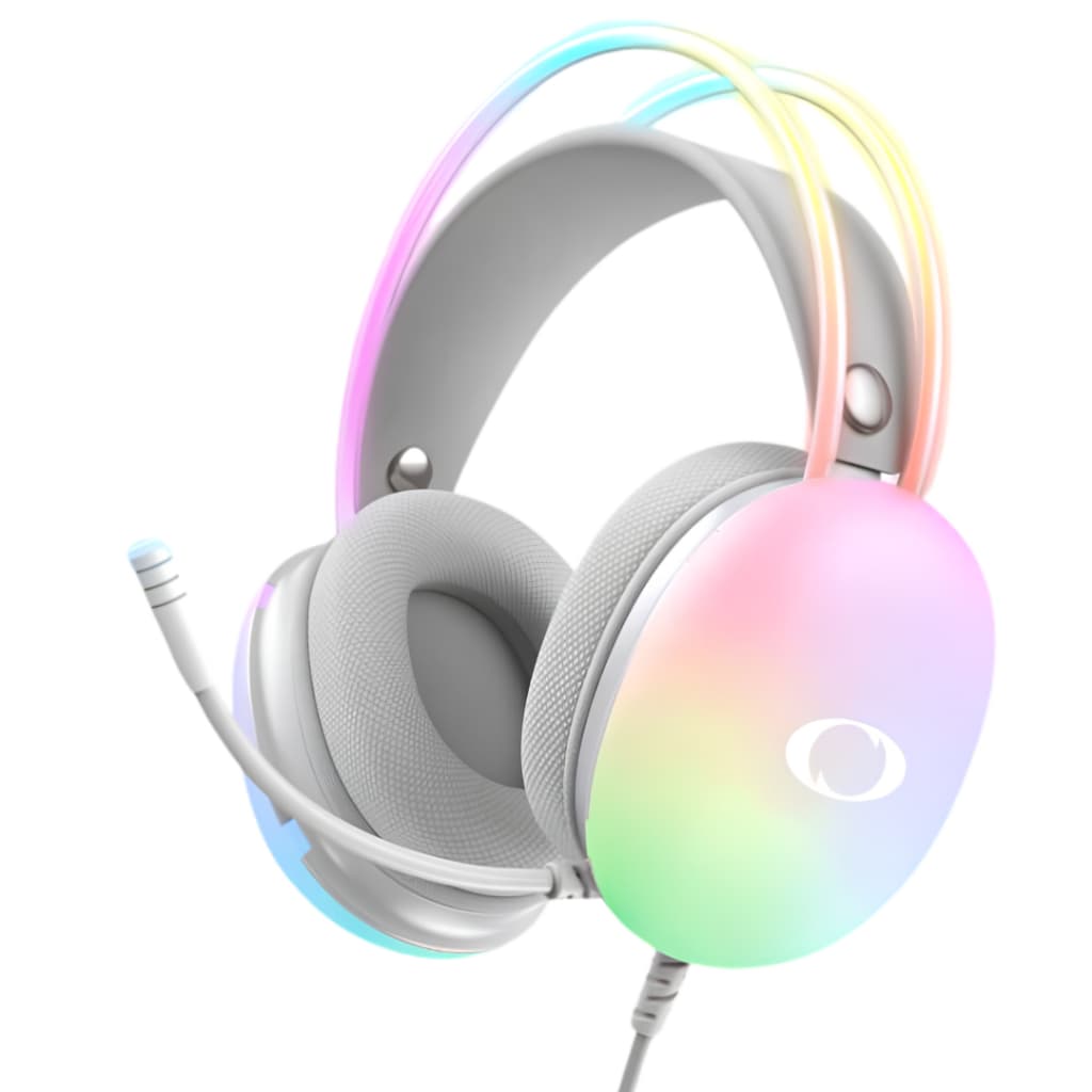 Headset Gamer Com Fio RGB LED Microfone USB P2 50mm Estéreo Onistek Para PC PS4 Xbox Notebook