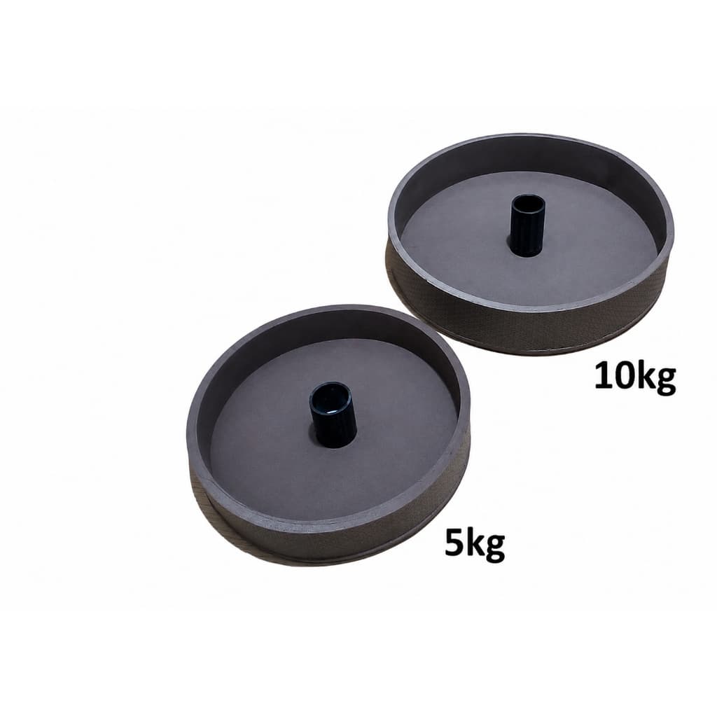 Formas para anilhas de concreto Kit 10kg e 5kg