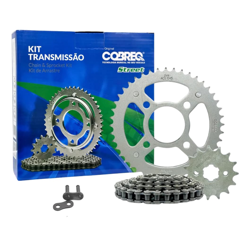 Kit Relaçao Transmissao Titan 160 Fan 160 2016 Ate 2026 Cobreq