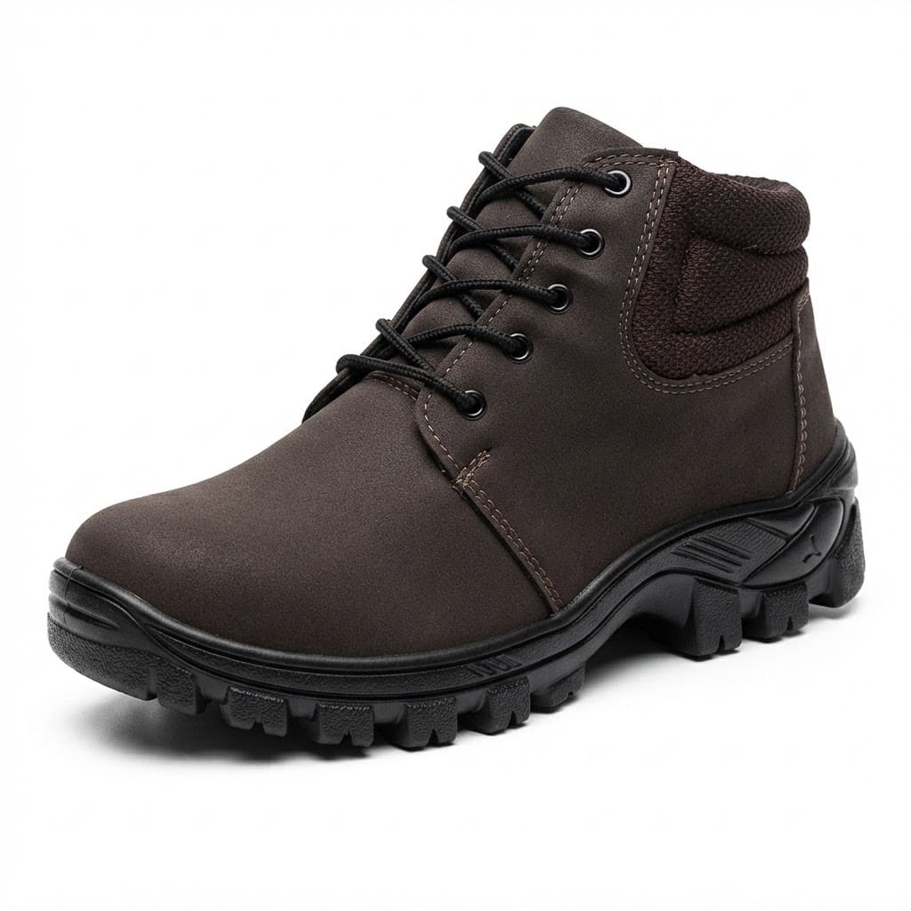 Bota Coturno Masculino Resistente Cano Médio Confortável Adventure