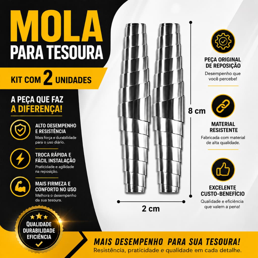 Kit 2 Mola Tesoura Poda Profissional De Reposição Tramontina
