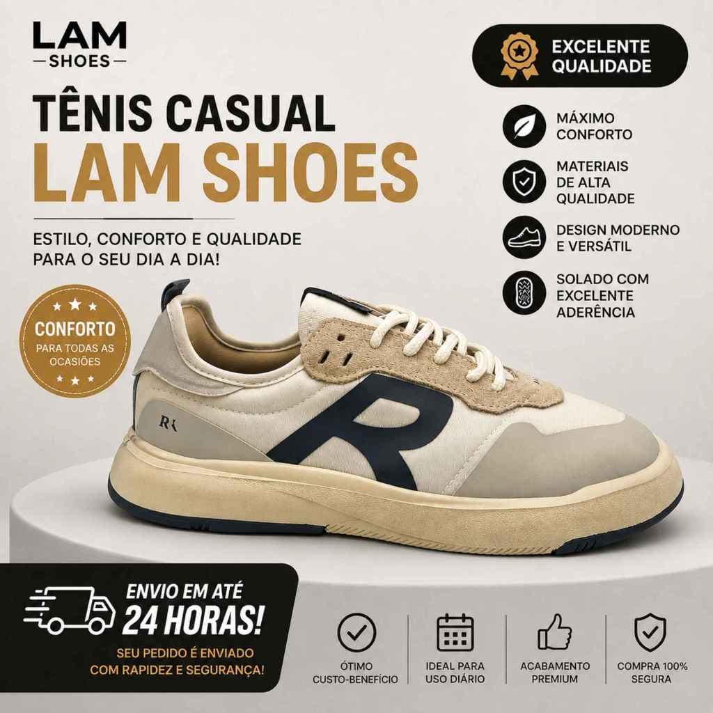 Tênis Masculino Casual Esporte Fino Super Estiloso R-360