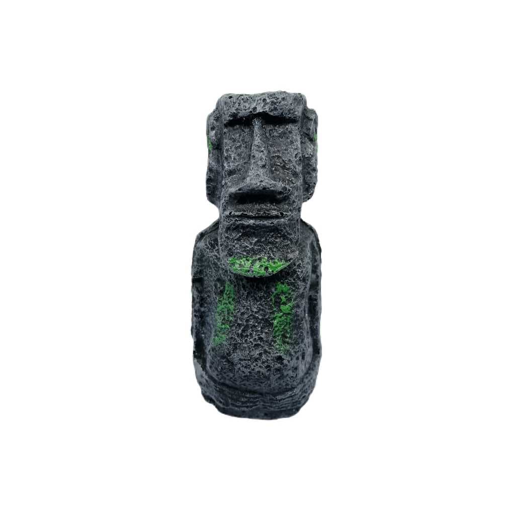 Ornamento Decoração para Aquário Estátua de Pedra Moai