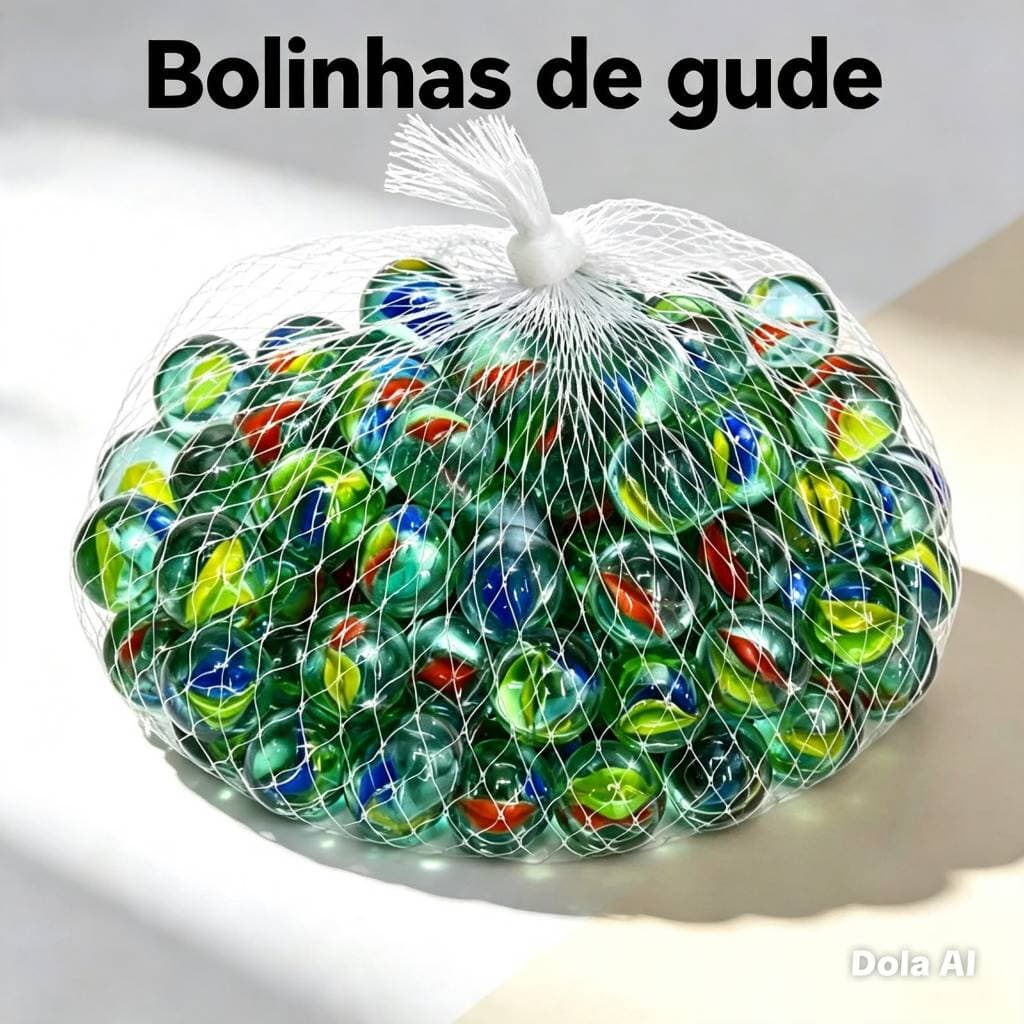 Bolinhas de Gude Coloridas de Vidro Kit 50 100 ou 200 Unidades para Jogos Artesanato Brinquedo Decoração