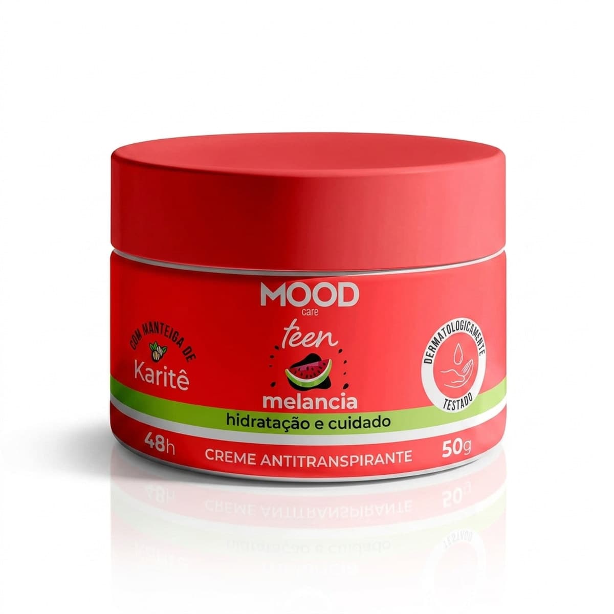 Desodorante em Creme Melancia Teen Girl Mood Antitranspirante Dermatologicamente Testado para