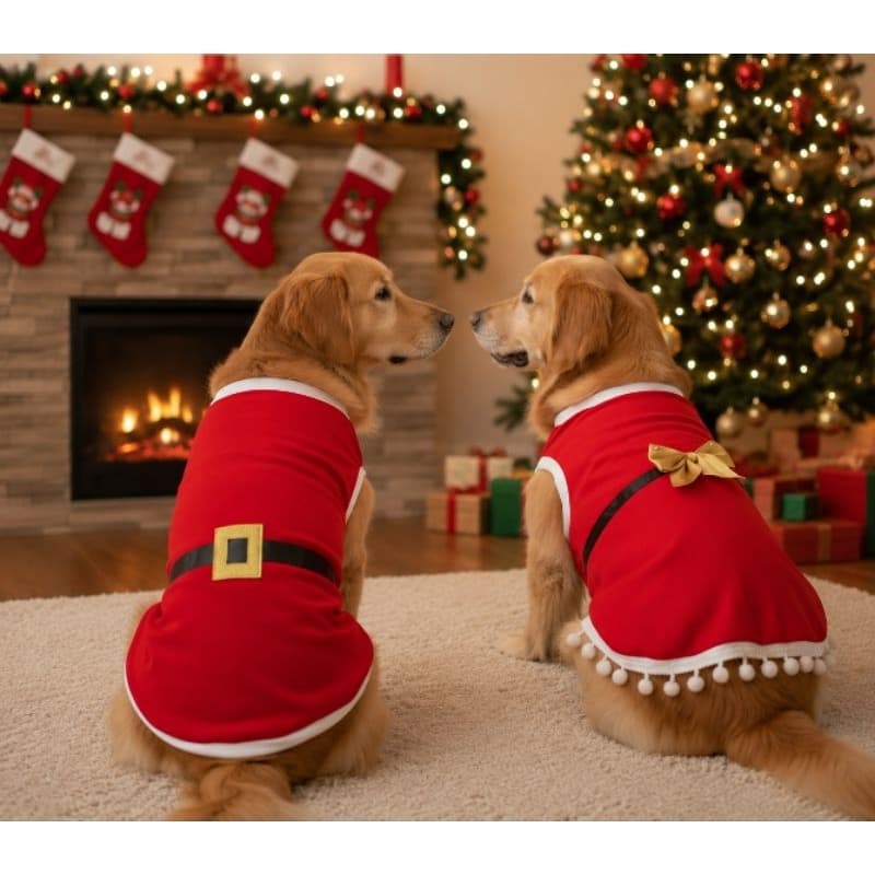 Roupas de natal para cães e gatos/roupas pet natalinas