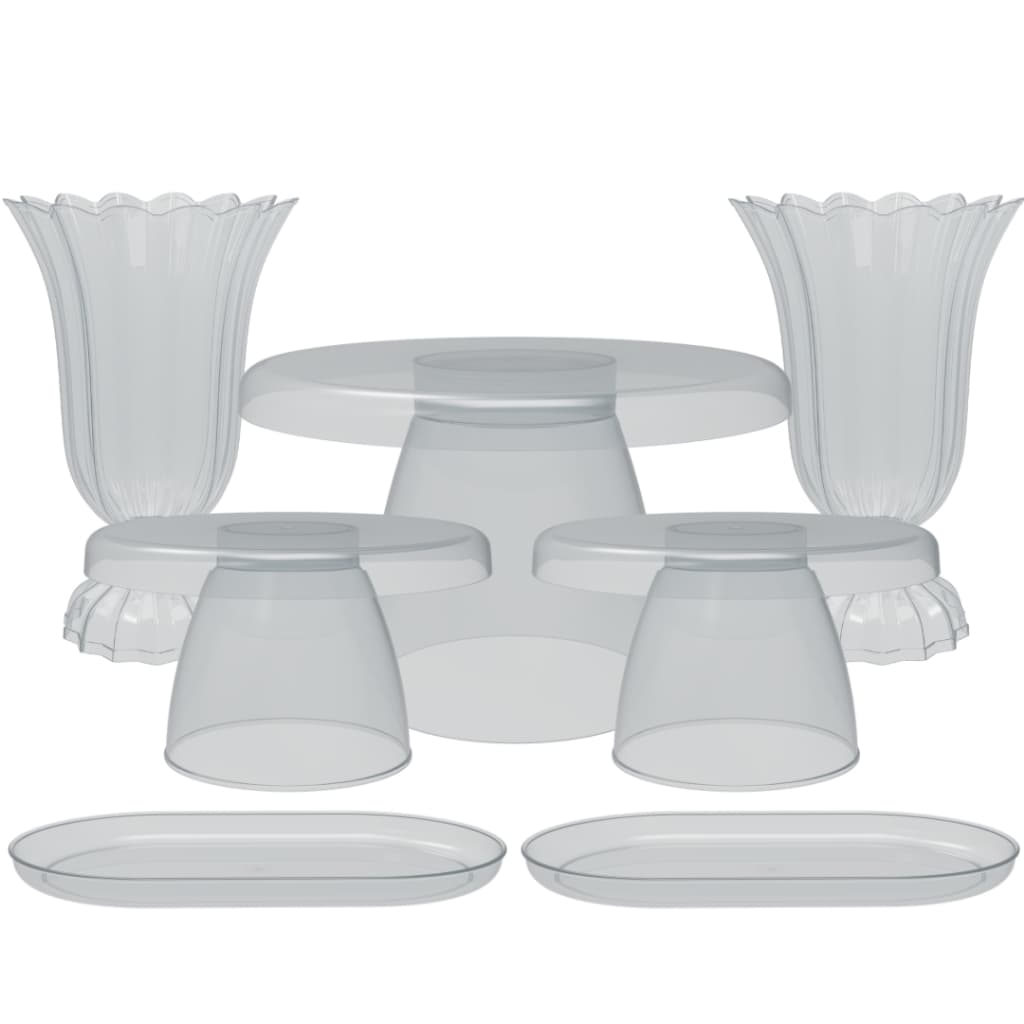 Kit Eventos Completos com 7 Peças para Aniversários Casamentos Chá Revelação Mesa Doce Bolo