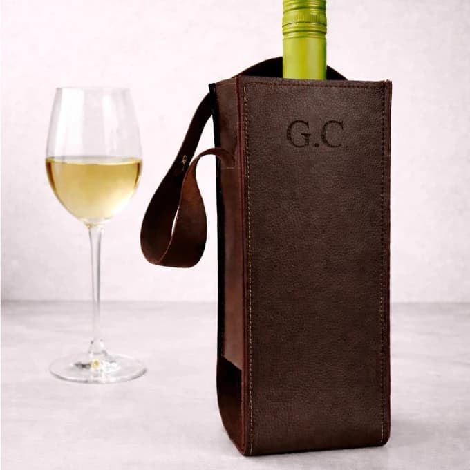 Porta Vinho Personalizado Premium com Gravação a Laser Porta Garrafa  Presente