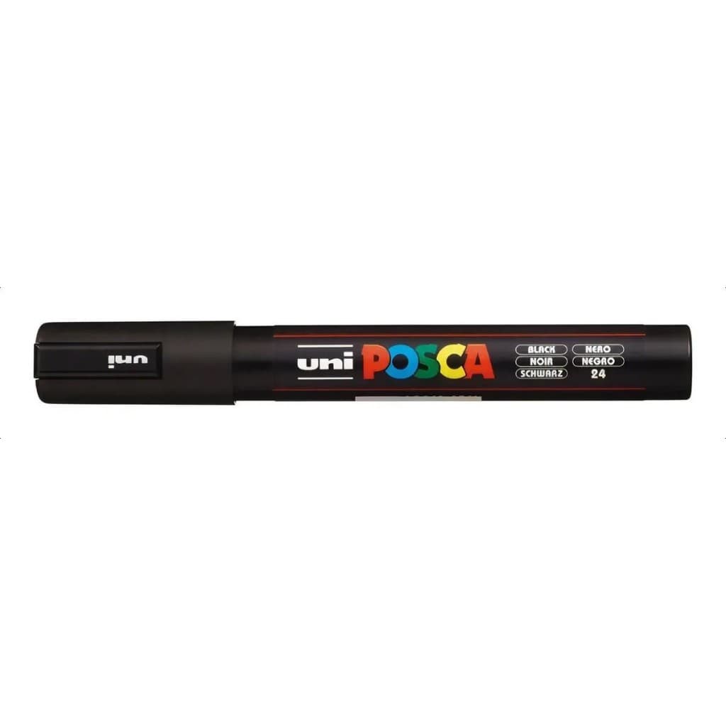 Caneta Posca PC-5M Preta - Uni-ball