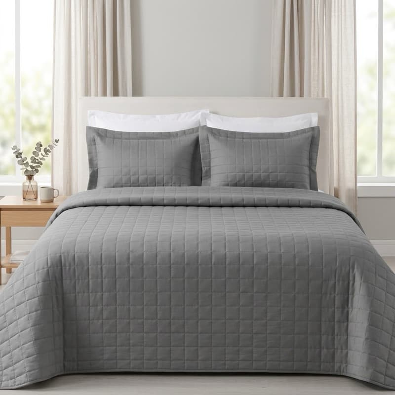 Cobre-leito ATHENAS Kit 3 PEÇAS Casal/Padrão Box ESPECIAL DUPLA FACE 400 FIOS Toque Aveludado Cama Matelasse
