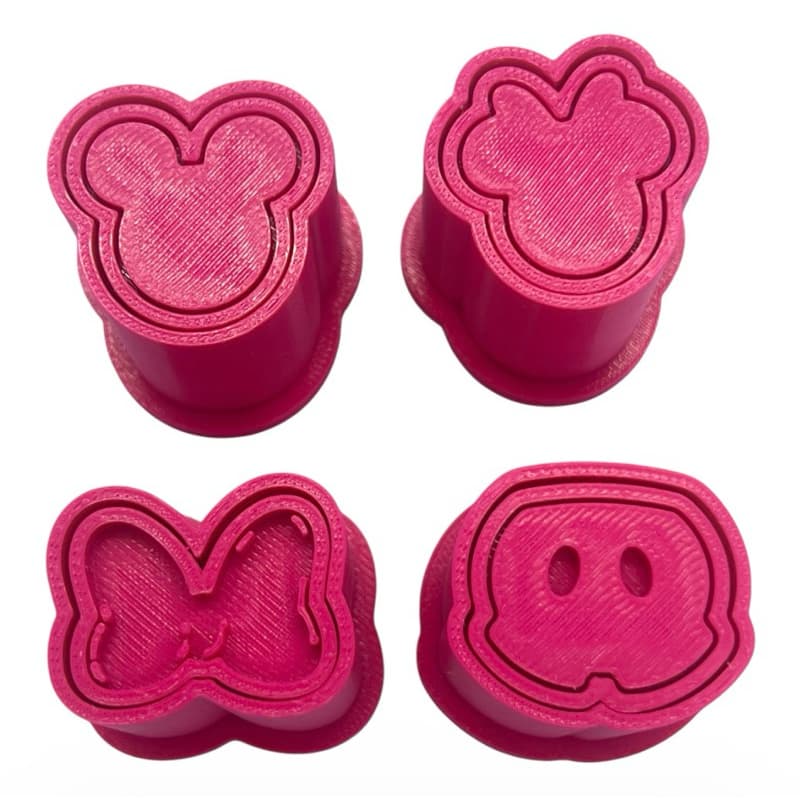 Modelador De Brigadeiros Minnie e Mickey Ejetor de Doces para Festa Infantil