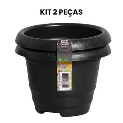 Kit 2 Vasos Plantas Flores GREGO 1 LITRO Vaso Flores Plantas