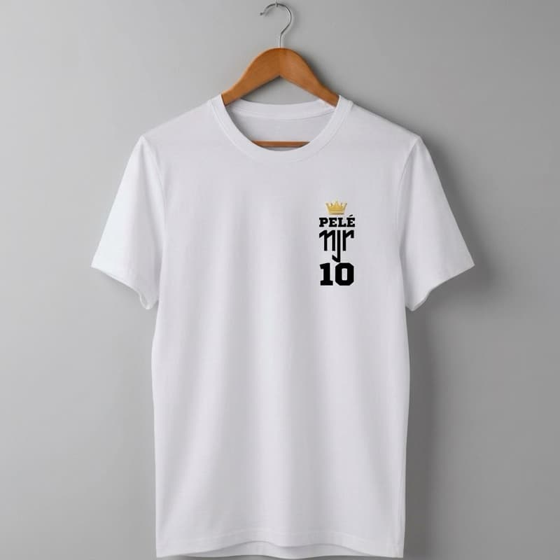 Camiseta Pelé NJR 10 craques do Santos casual unissex