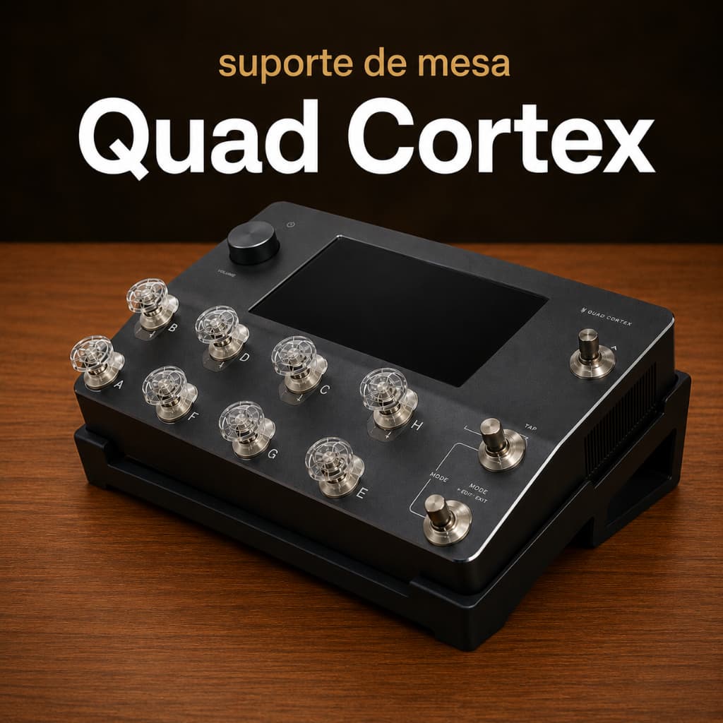Suporte de Mesa para Quad Cortex Neural DSP - Ergonômico e Resistente