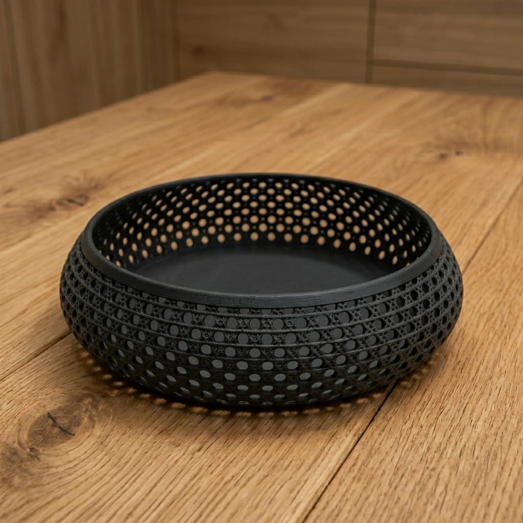 Bandeja organizadora Rattan Luxo - Cesto porta objetos - Organizador Cesto Porta Objetos