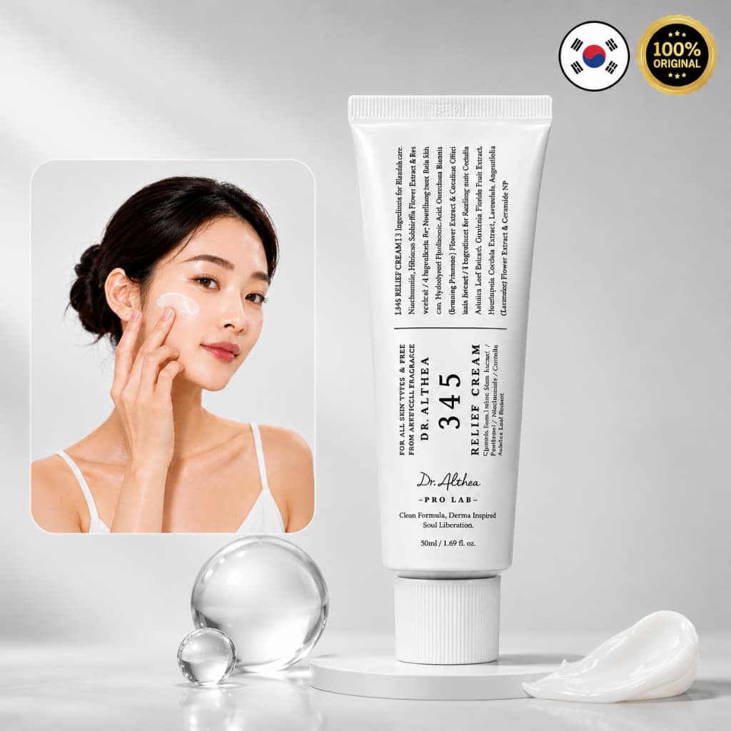 Dr Althea 345 Relief Cream 50ml Creme Hidratante Facial Skincare Coreano K-Beauty Original
