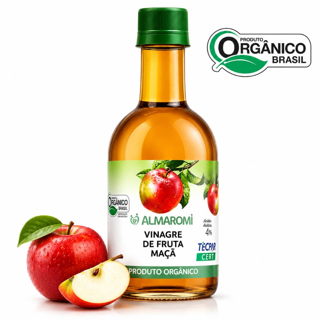 Vinagre de Maçã Orgânico 280ml 100% Natural - Almaromi