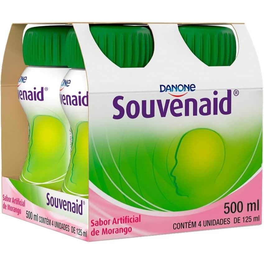 Suplemento Alimentar Souvenaid Morango Com 4un 125ml Danone Morango