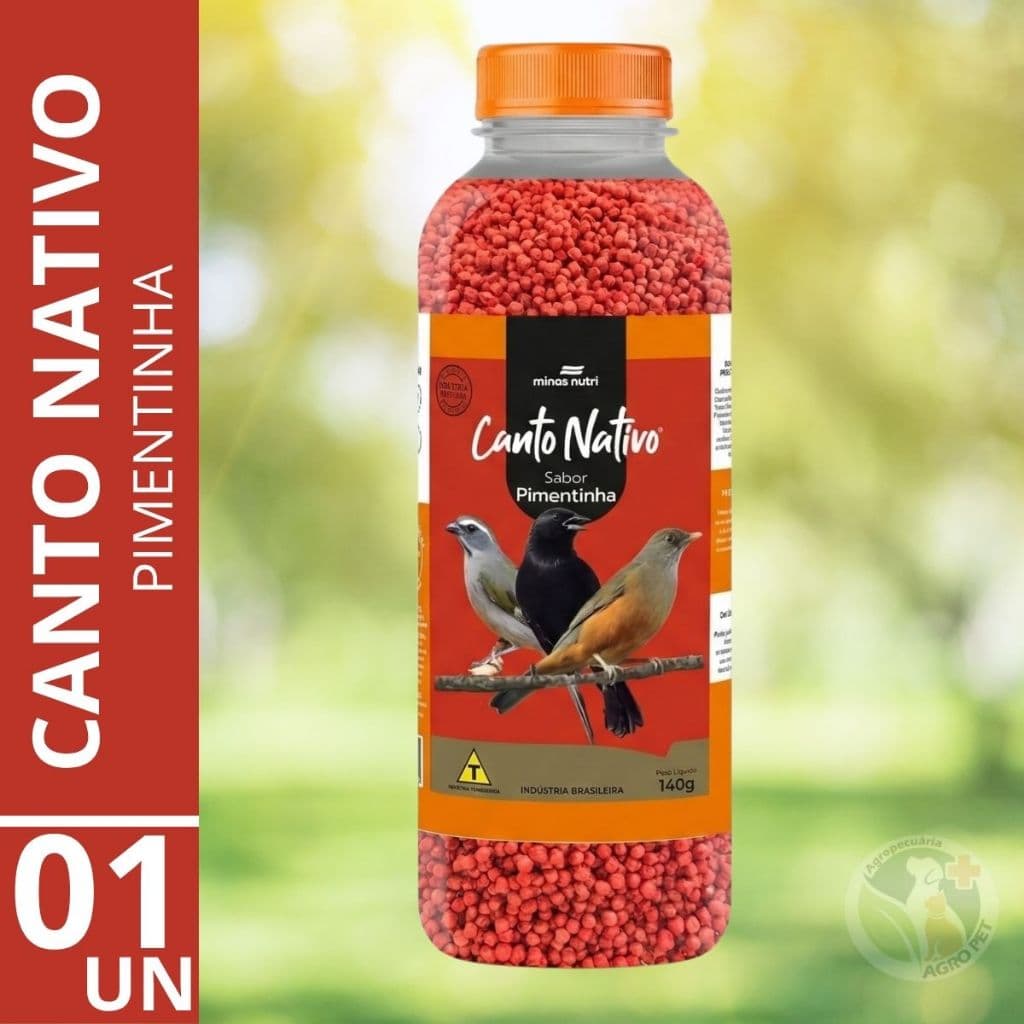 Ração extrusada  Pimentinha Canto Nativo 140g