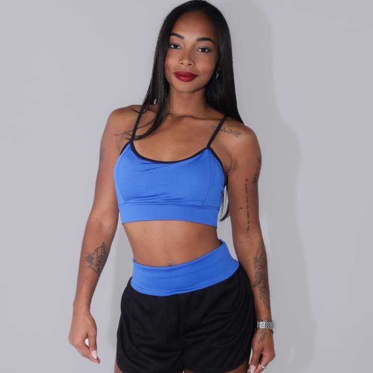 Short Duplo Suplex e Dryfit Forrado Fitness Academia Treino