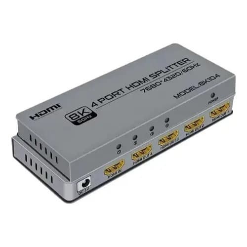 Splitter Hdmi 1x4 8k Ultra Hd Divisor De Sinal Hub 2k 4k 8k