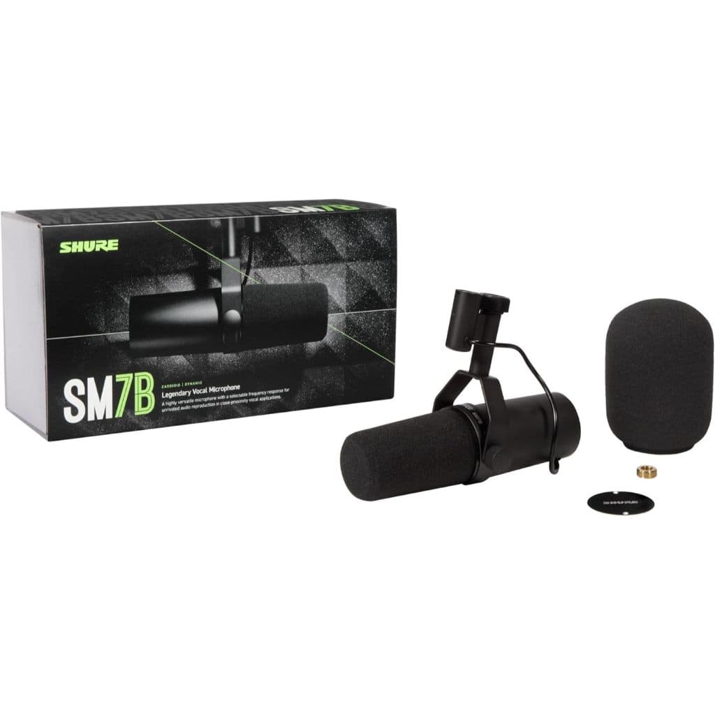 MICROFONE Shure SM7B Microfone Dinâmico Cardióide para Estúdio