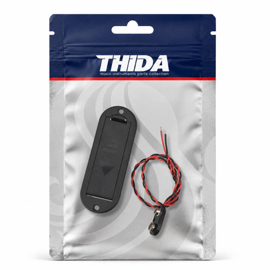 Caixa de Compartimento Bateria Em Abs Para Guitarra e Contra Baixo 9 Volts