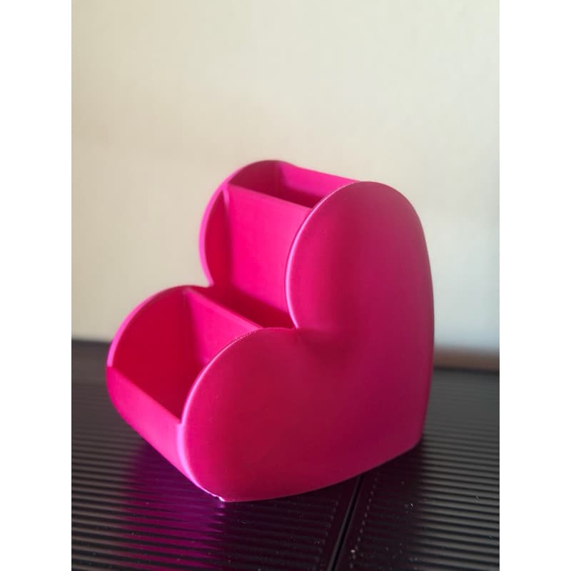 Organizador de Maquiagem e Mesa em Forma de Coração