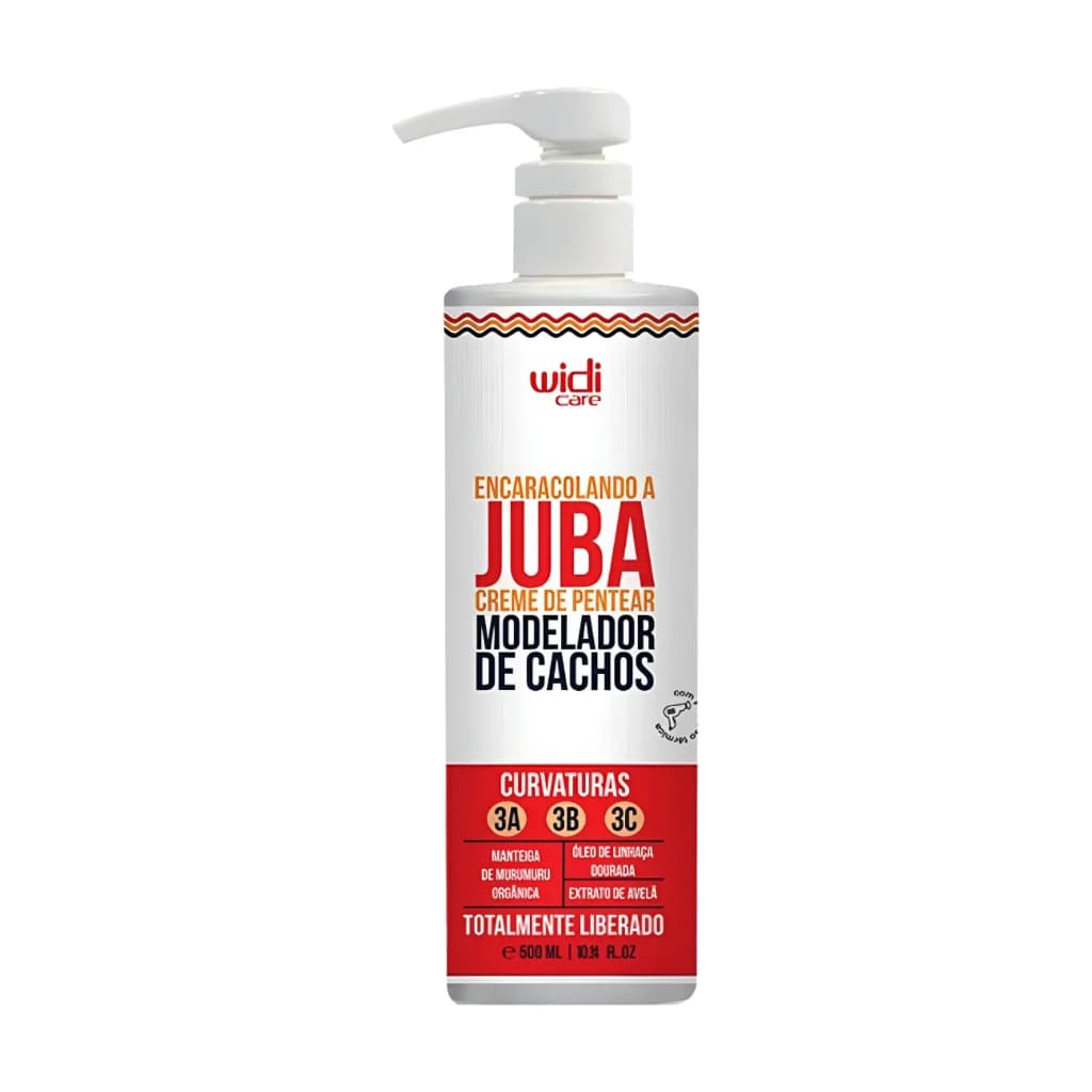 Creme de Pentear Encaracolando a Juba Widi Care 500ml – Modelador de Cachos, Hidratação e Definição